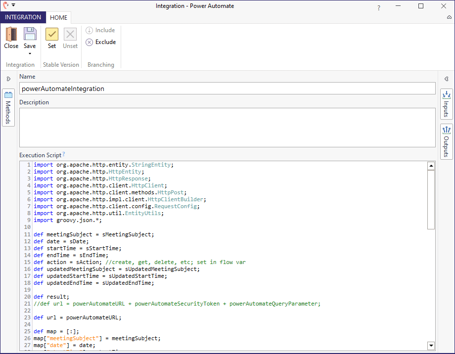 GIF showing integrations in Teneo