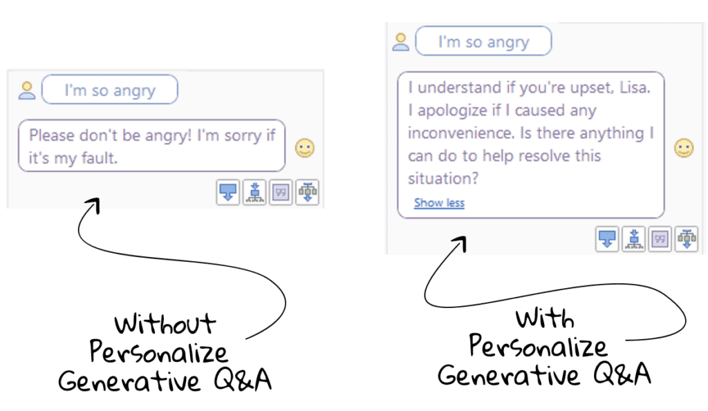 Personalize Generative Q&A and Teneo AI