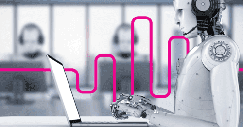 AI contact center robot