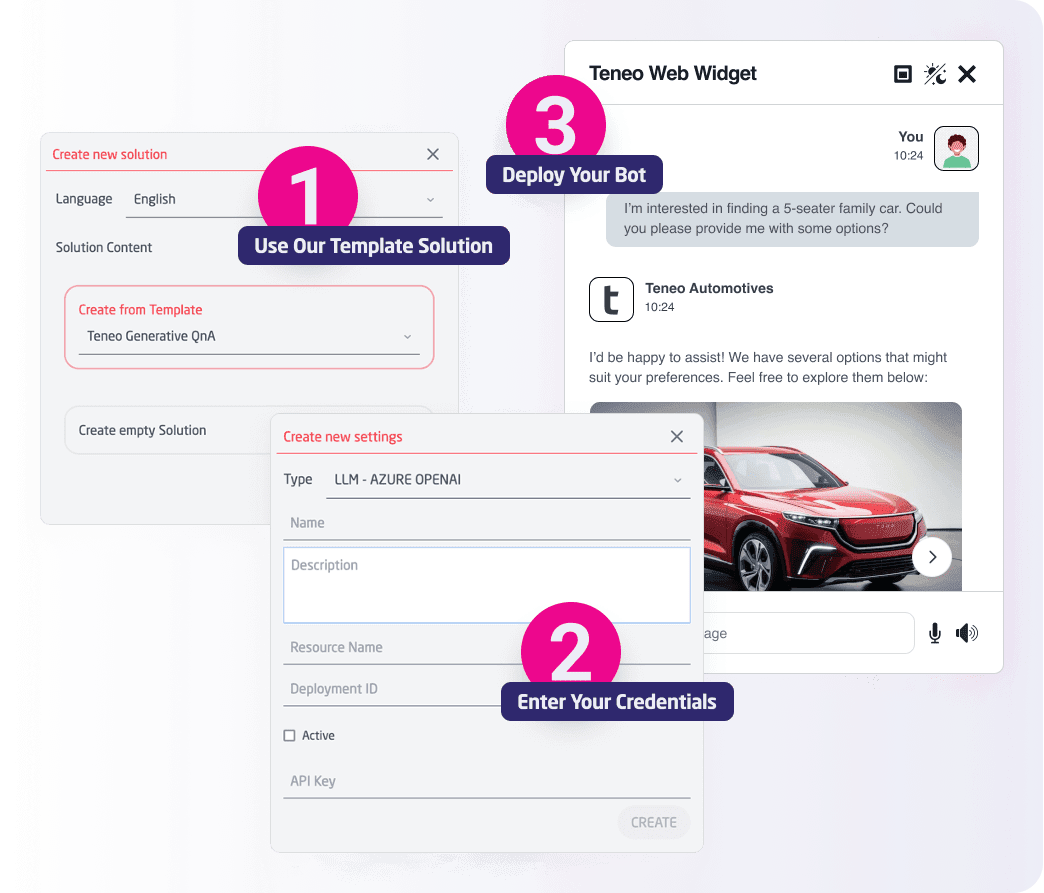 Teneo Knowledge AI in 3 Steps