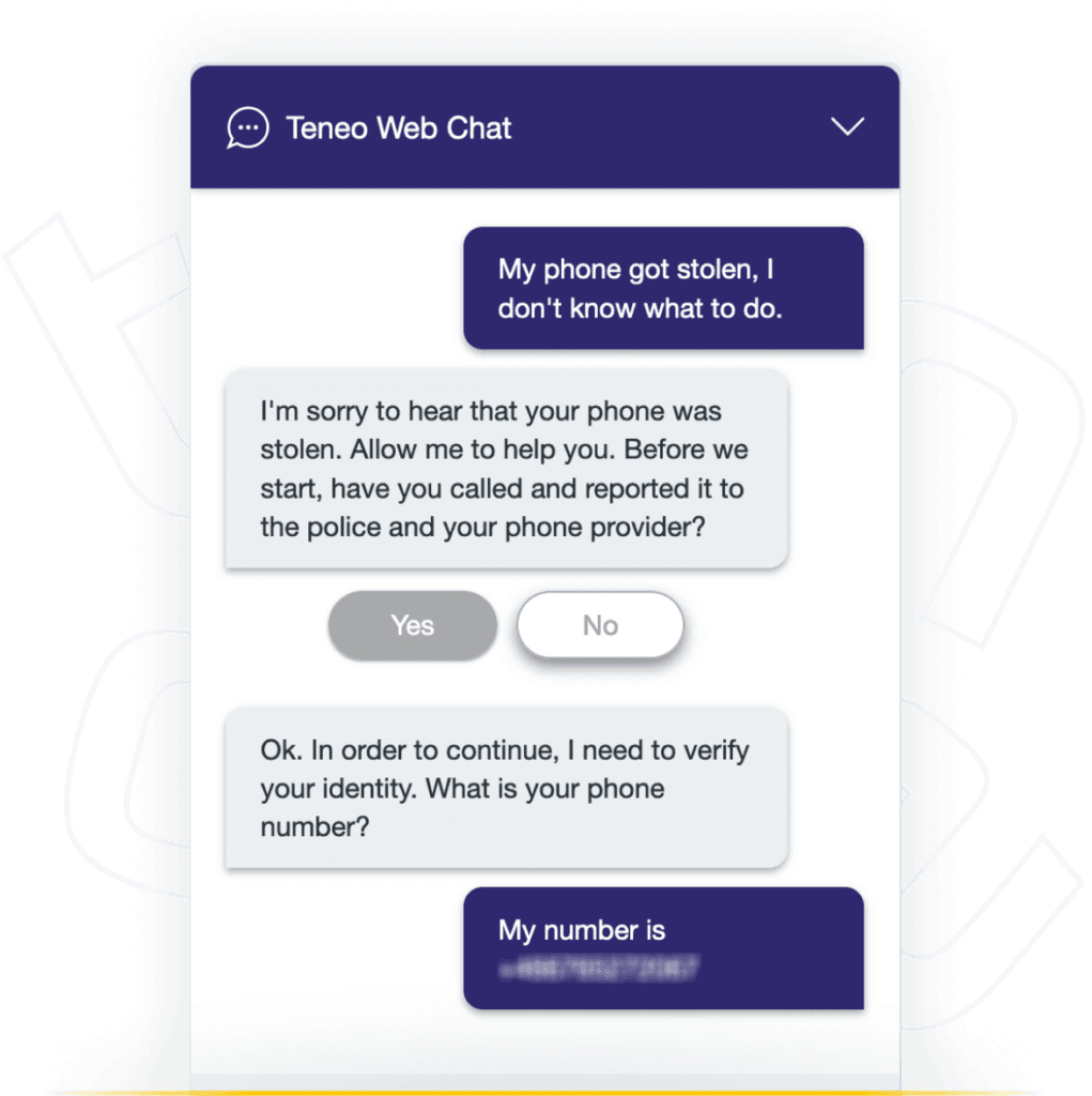 Phone stolen: enhance customer engagement Phone stolen: enhance customer engagement