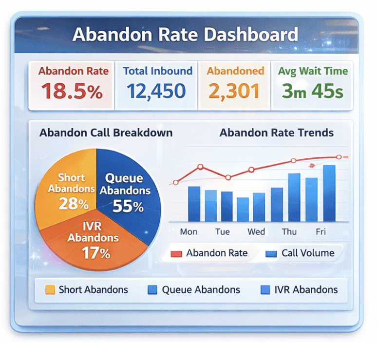 data on abandon rate data on abandon rate